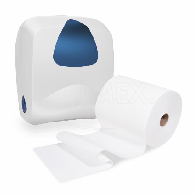 Papírové ručníky v roli a zásobníky