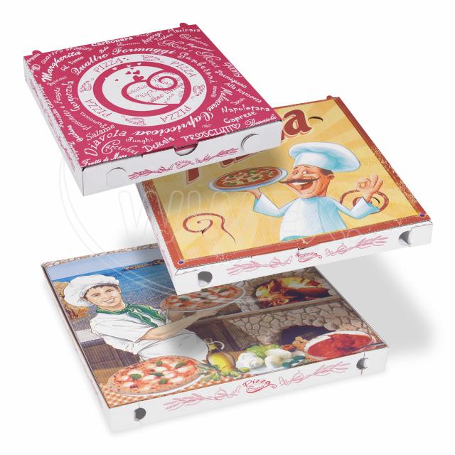 Krabice na pizzu z vlnité lepenky C4/G4