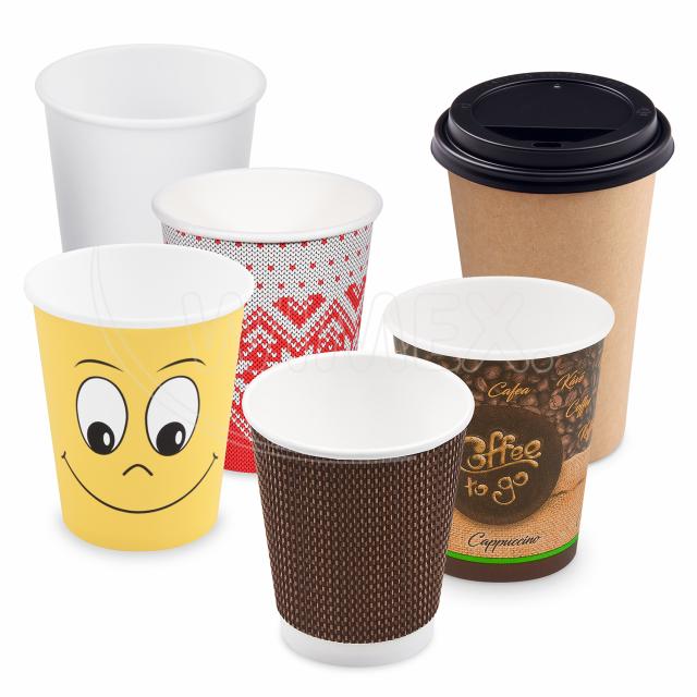 Papírové kelímky a víčka