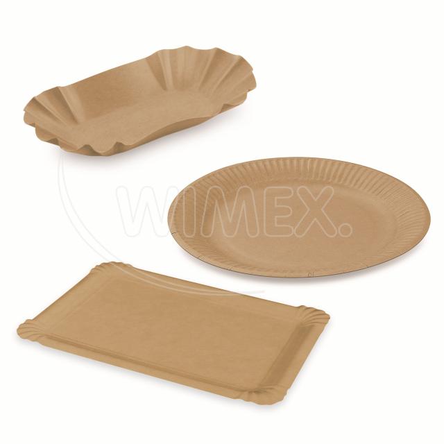 Papírové nádobí hnědé - nepromastitelné